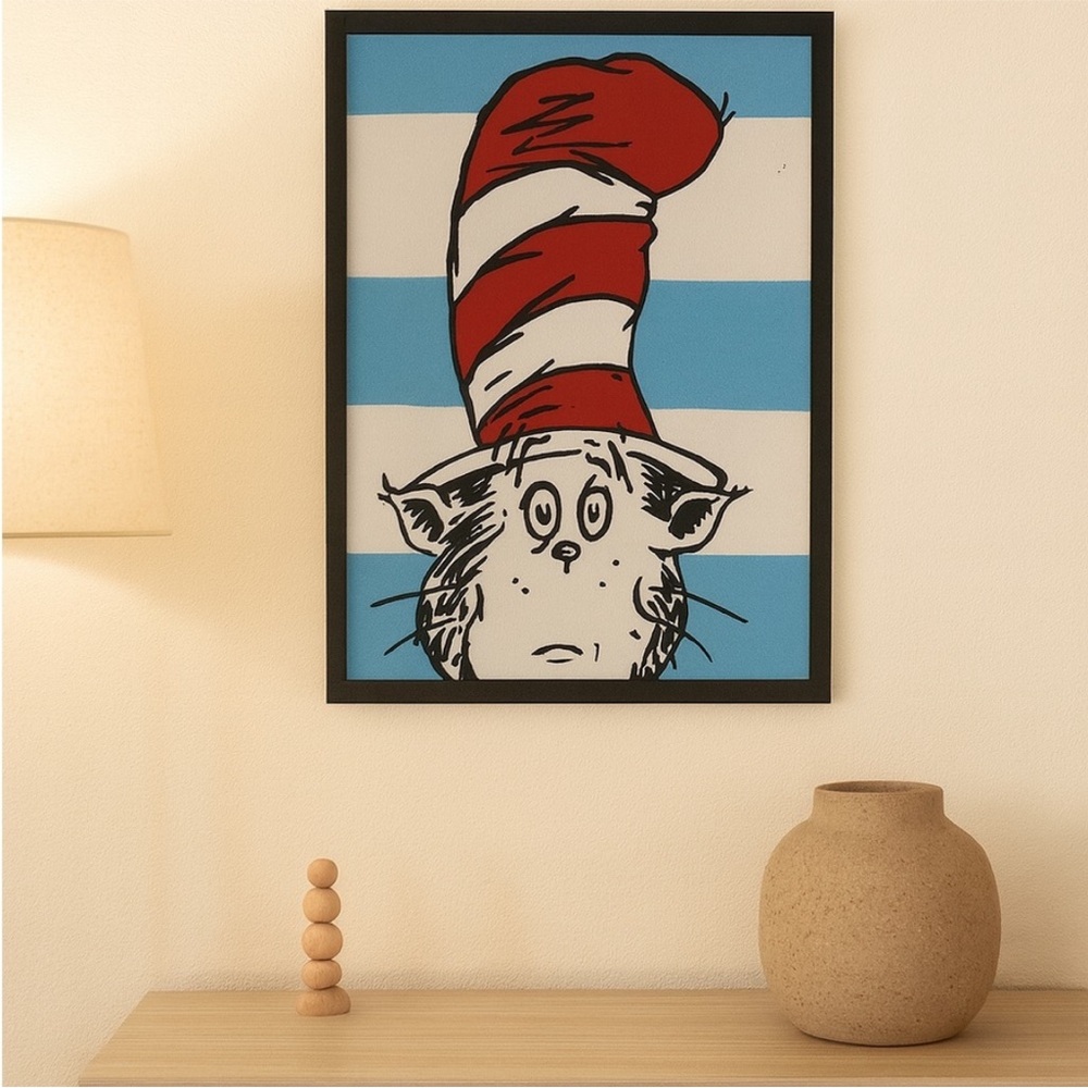 Cat in the Hat Canvas Art